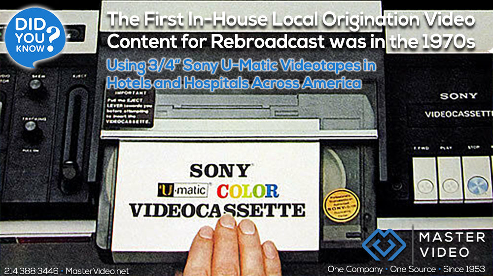 First In-House Local Origination Video Content